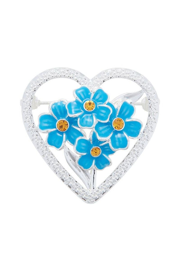 Forget Me Not Posy Brooch