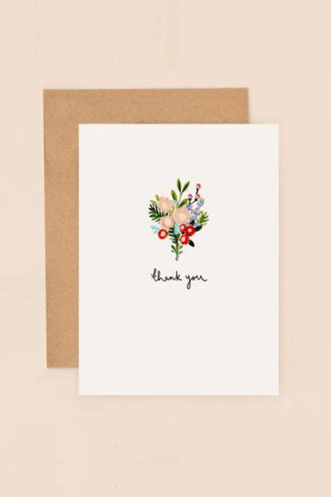 Flowers Thank You Mini Card