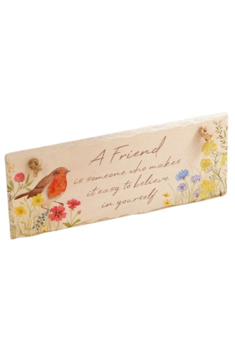 Friend Robin Slate Hanger