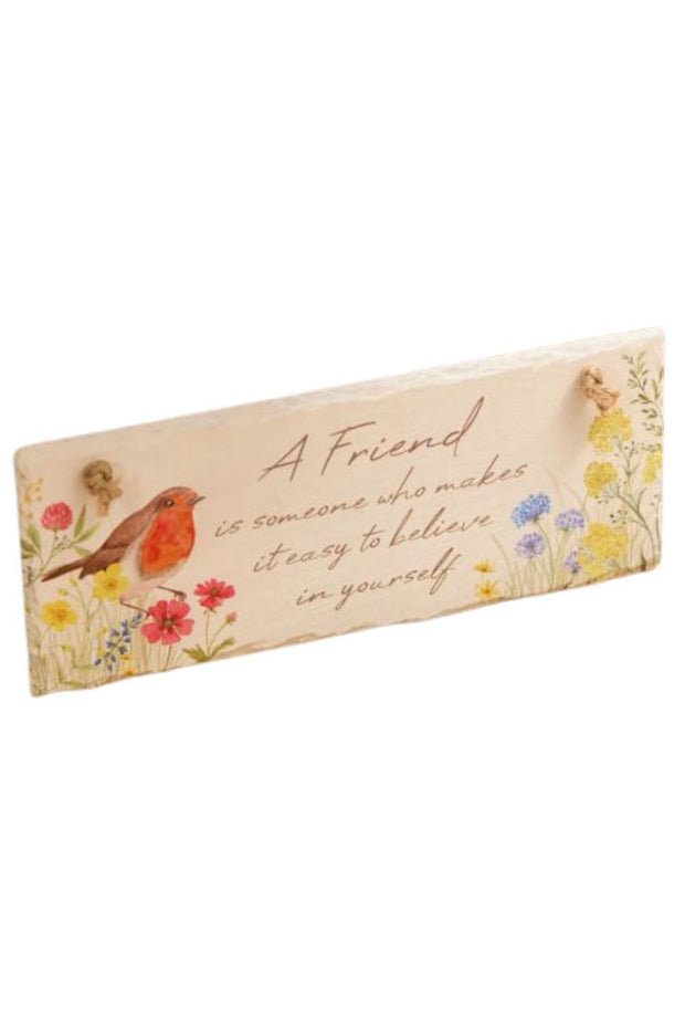 Friend Robin Slate Hanger