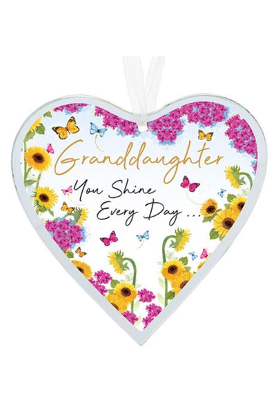 Granddaughter Embrace Hanging Heart