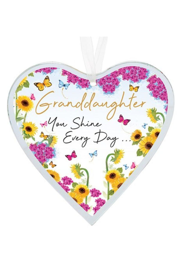 Granddaughter Embrace Hanging Heart