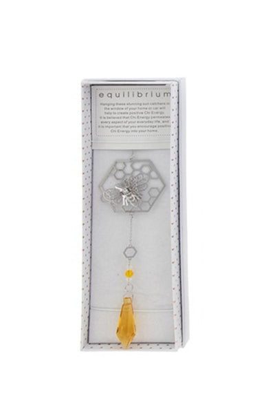 Honeycomb bee suncatcher