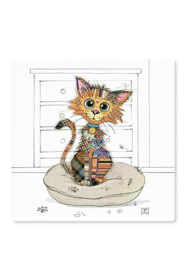 Kimba Kitten Bug Art Coaster