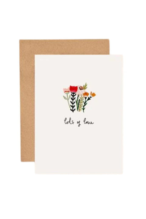 Lots Of Love Flowers Mini Card