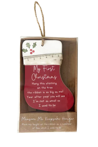 Stocking Christmas Baby Keepsake Hanger