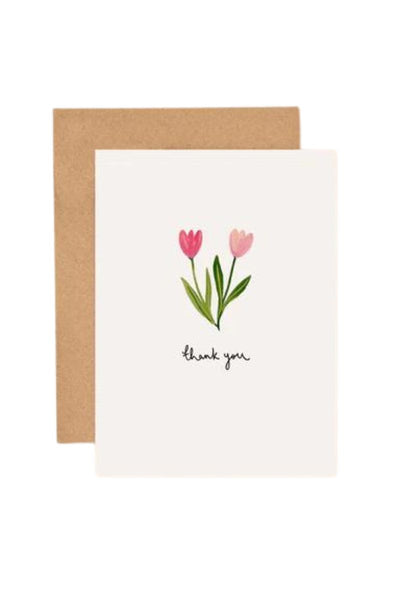 Tulips Thank You Mini Card