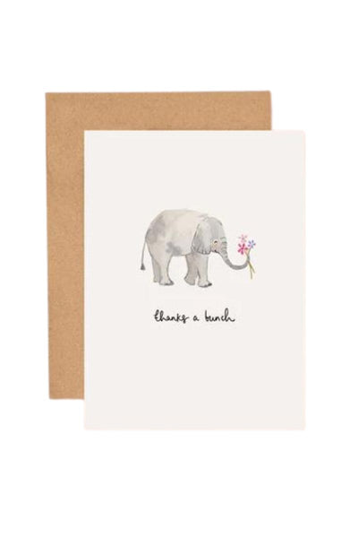 Elephant Thanks A Bunch Mini Card