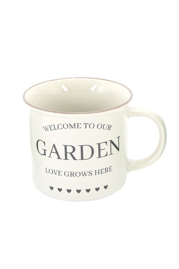 Welcome to our garden Potting Shed Mug