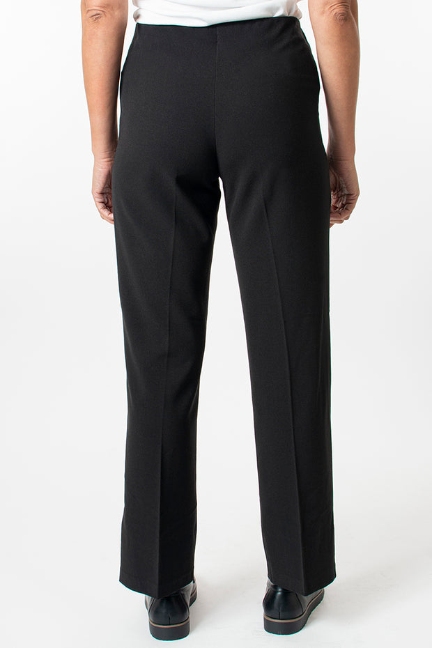 27in Straight leg comfort trousers - Black