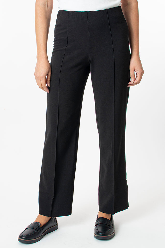 Black straight trousers best sale