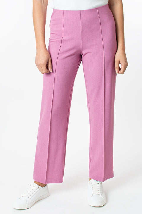 27in Straight leg pull on trouser - Pink