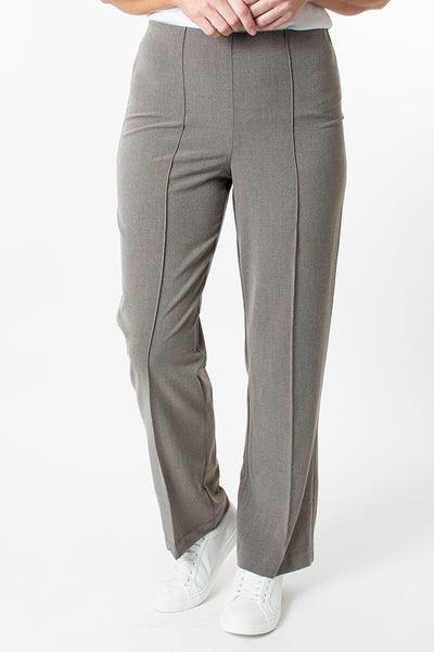 29in Straight leg pull on trouser - Taupe