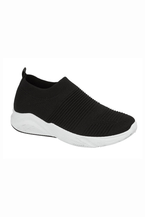 Knitted mesh slip on trainer