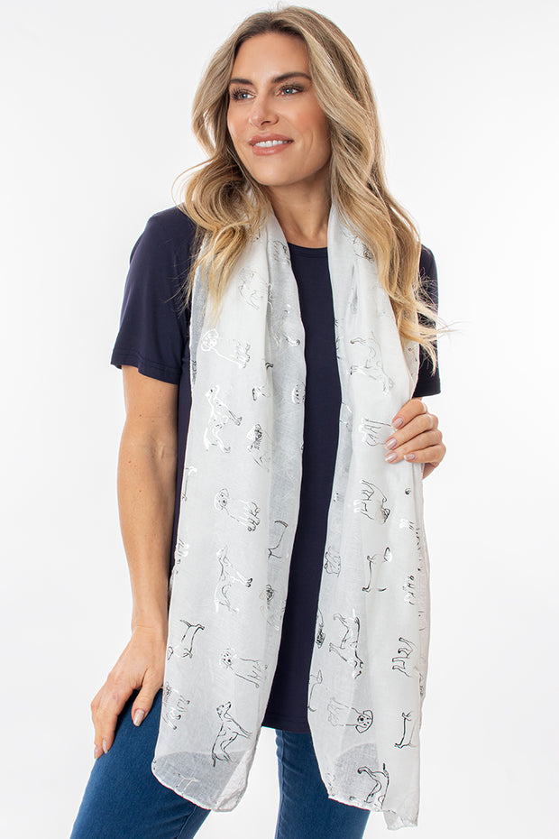 Foil dog scarf
